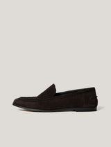 Soft Suede Moccasin Loafer | Chocolate