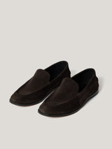 Soft Suede Moccasin Loafer | Chocolate