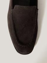 Soft Suede Moccasin Loafer | Chocolate