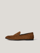 Soft Suede Moccasin Loafer | Tan