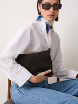 Ava Suede Crossbody | Chocolate