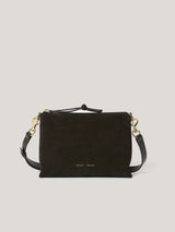 Ava Suede Crossbody | Chocolate