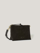 Ava Suede Crossbody | Chocolate
