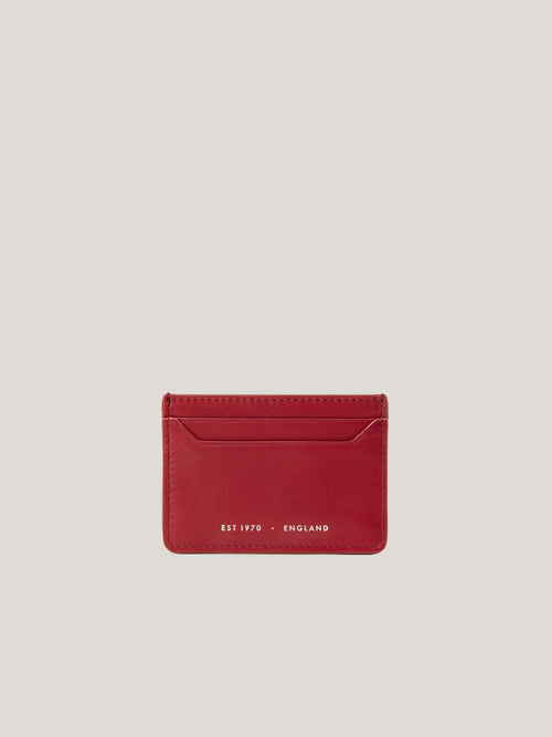 Leather Card Holder | Red