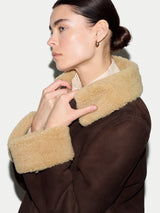 Italian Merino Shearling Coat | Brown