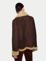 Italian Merino Shearling Coat | Brown