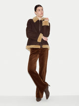 Italian Merino Shearling Coat | Brown