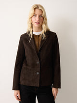 Austen Suede Blazer | Brown