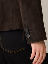 Austen Suede Blazer | Brown
