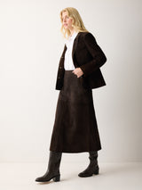 Austen Suede Blazer | Brown