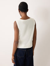 Cornelli Tape Jersey Tank | Cream