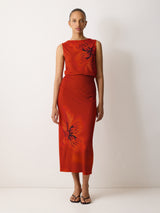 Fire Flower Jersey Top | Red