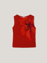 Fire Flower Jersey Top | Red