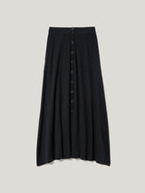 Cotton Luxe Skirt | Navy