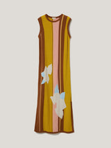 Cut Out Floral Intarsia Dress | Multi