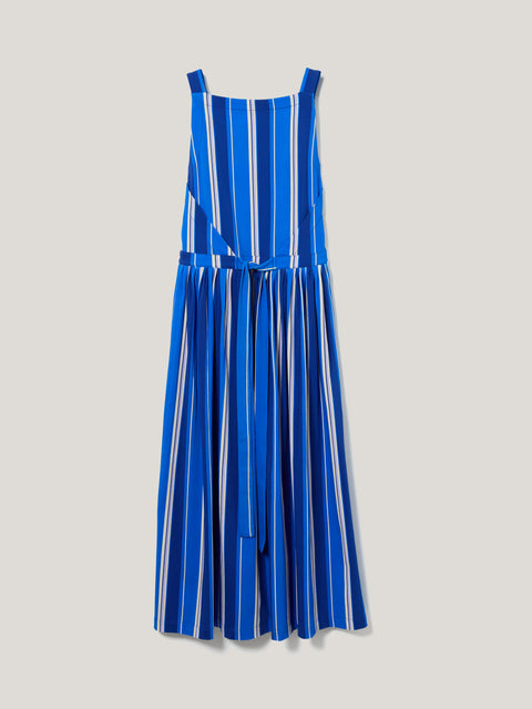Stripe Tie Detail Jersey Dress | Blue Jigsaw Stripe Tie Detail Jersey Dress | Blue Jigsaw