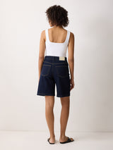 Straight Neck Vest | White