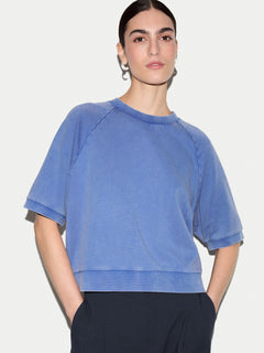 Half Sleeve Sweatshirt | Blue