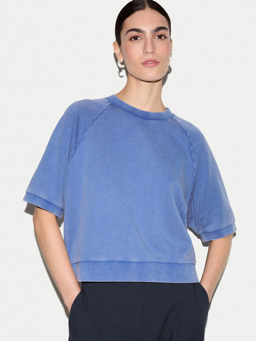 Half Sleeve Sweatshirt | Blue