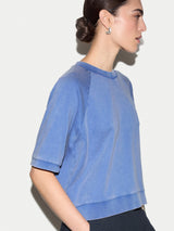 Half Sleeve Sweatshirt | Blue