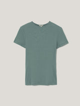 High Neck Seam Detail Top | Blue