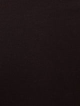 Satin Cuff Jersey Sweatshirt | Chocolate