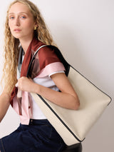 Leather Trim Canvas Heckfield | Natural