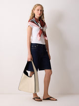 Leather Trim Canvas Heckfield | Natural