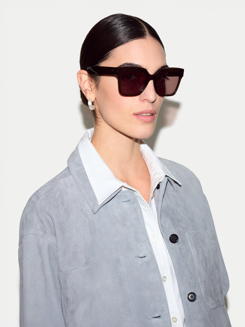 Maldon D-frame Sunglasses | Chocolate