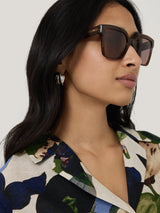 Maldon D-frame Sunglasses | Chocolate