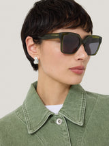 Maldon D-frame Sunglasses | Green