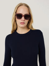 Maldon D-frame Sunglasses | Pink