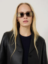 Bolton Rectangle Sunglasses | Grey