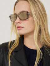 Bolton Rectangle Sunglasses | Grey