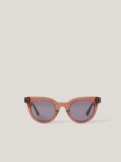 Ferndale Round Sunglasses | Dark Pink