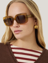 Claremont Square Sunglasses | Amber