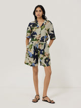 Future Botanic Linen Shorts | Neutral