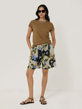 Future Botanic Linen Shorts | Neutral