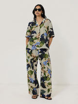 Future Botanic Linen Trouser | Neutral