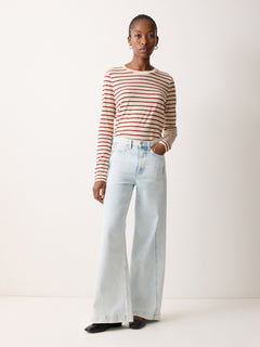 Keller Seam Detail Jean | Light Blue Wash