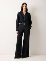 Denim Lyocell Tunic Shirt | Indigo