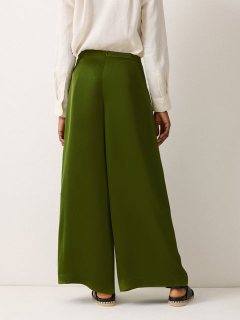 Wrap Palazzo Trousers | Green – Jigsaw
