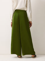 Wrap Palazzo Trousers | Green