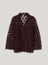 Crochet Relaxed Top | Oxblood