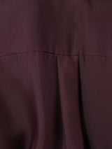 Silk Twill Shirt | Oxblood