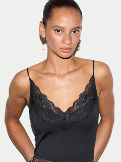 Modal Lace Cami | Black