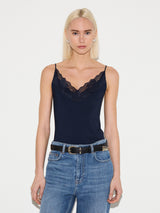 Modal Lace Cami | Navy