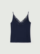 Modal Lace Cami | Navy