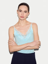 Modal Lace Cami | Aquamarine