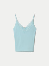 Modal Lace Cami | Aquamarine